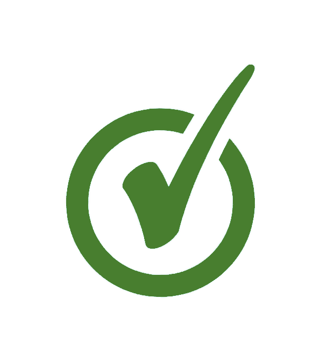 green checkmark